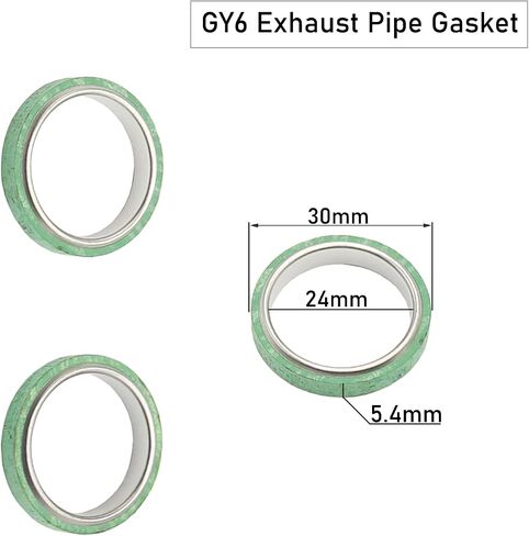GY6 Exhaust Pipe Gaskets for Scooters with 50cc QMB139 & 125cc 150cc 152QMI 157MJ Motors Moped*3 Pack* in Saudi Arabia