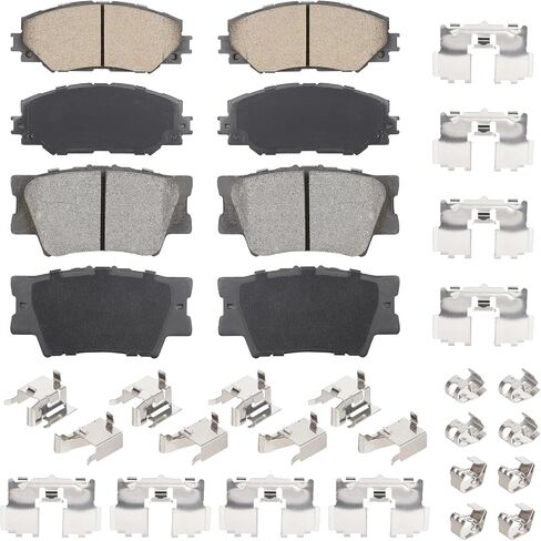 Front & Rear Ceramic Brake Pads Set for Toyota RAV4 2006-2012 2.4L (Exc. 3rd Rows Seats), for RAV4 2013-2018 Only 2.5L LE, for Lexus HS250h 8PCS in Saudi Arabia