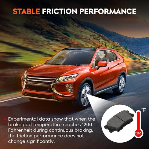 Front & Rear Ceramic Brake Pads Set for Toyota RAV4 2006-2012 2.4L (Exc. 3rd Rows Seats), for RAV4 2013-2018 Only 2.5L LE, for Lexus HS250h 8PCS in Saudi Arabia
