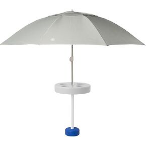 Pool Buoy Floating Umbrella – 5'-7" Premium UV Shade Umbrella with Weighted Base & 5 Cup Holders – Luxury Portable Sun Protection for Pools, Lakes & Hot Tubs – No-Tool Setup in Kuwait