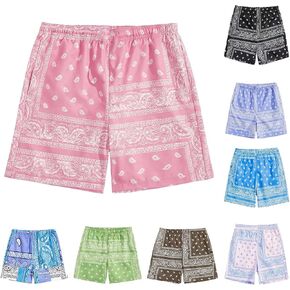 Boys Boho Paisley Print Shorts High Waisted Drawstring Summer Beach Shorts With Pockets Youth Cool Bandana Short in Kuwait
