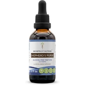 أسرار القبيلة - مستخلص سائل خالٍ من الكحول من محفظة الراعي، محفظة الراعي (كابسيلا بورسا-باستوريس) مكمل صبغة الأعشاب المجففة (4 أونصة سائلة) in Kuwait