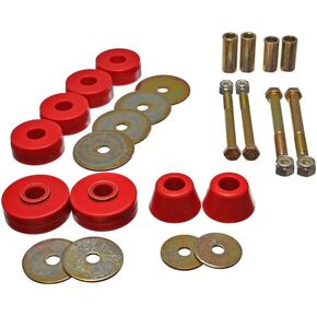 Energy Suspension for Chevy C10 Pickup 1963-1966 Body Mounts - Red | 3.4137R in Kuwait