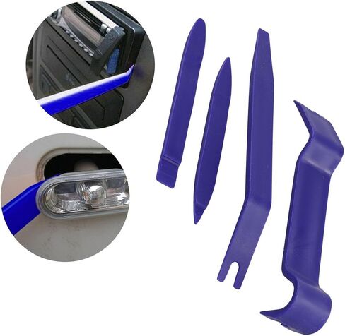 4PCS CAR Trim Removal Tool KIT Panel Door PRY Dash Interior Clip Plastic No Scratch Pry Tool Set for Car Panel and Dashboard Removal in Saudi Arabia