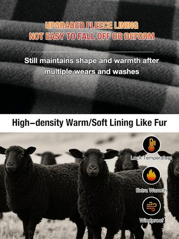 ZITY Hoodies for Men Flannel Fleece Sweatshirt Plaid Full Zip Up Jacket Sherpa Lined Winter Warm Coat in Saudi Arabia