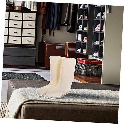 1pair Thermal Liners for Work Boots Winter Boot Insulation for Men Warm Comfortable Liners for Women Full Ankle Protection Plush Lining in Kuwait