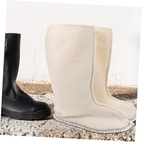 1pair Thermal Liners for Work Boots Winter Boot Insulation for Men Warm Comfortable Liners for Women Full Ankle Protection Plush Lining in Kuwait