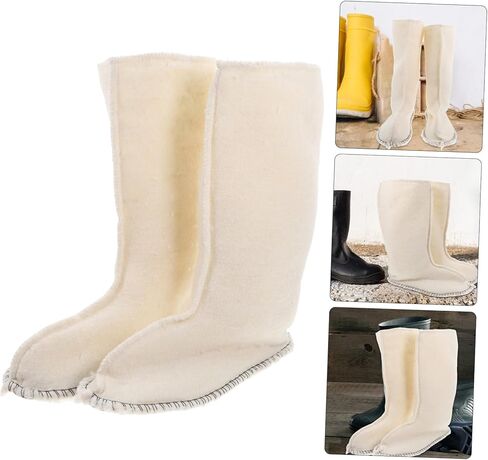 1pair Thermal Liners for Work Boots Winter Boot Insulation for Men Warm Comfortable Liners for Women Full Ankle Protection Plush Lining in Kuwait