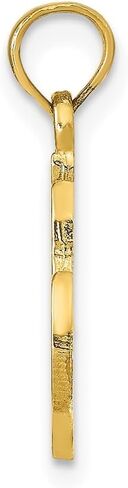 14K Gold Gold Gold Martha's Martha's Island (L- 20 مم ، W- 23 ملم) in Saudi Arabia