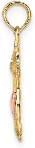 10K or 14K Solid Yellow Gold Animal Pendant Necklace for Women & Men – Fine Gold Pet Jewelry | Memorial Charm Gift for Animal Lovers, Couples, Friends | Small Animal Jewelry Pendant in Saudi Arabia
