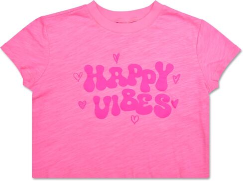 أساسيات IScream Big Girls 'Short Sleeve Round Box Boxy Cut -T -Shirt - Pop Print Collection in Saudi Arabia