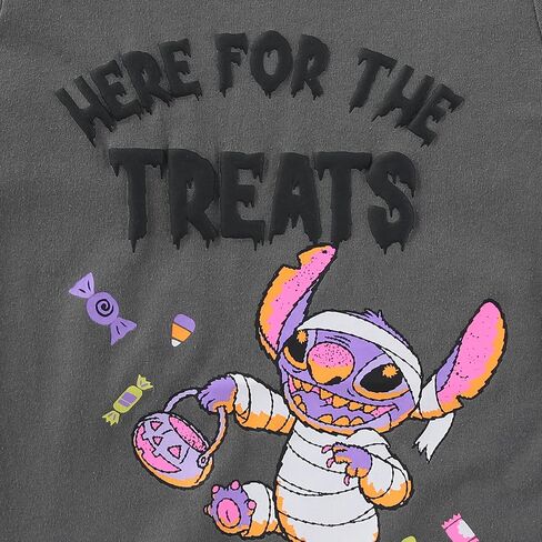 Disney Lilo & Stitch Girls Halloween Short Sleeve T-Shirt for Big Kids in Saudi Arabia
