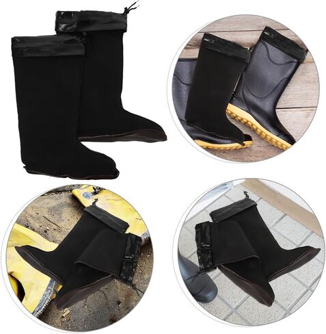 Warm Boot Liners for Men Thermal Insulated Rain Boot Inner Sleeves for Cold Weather in Saudi Arabia
