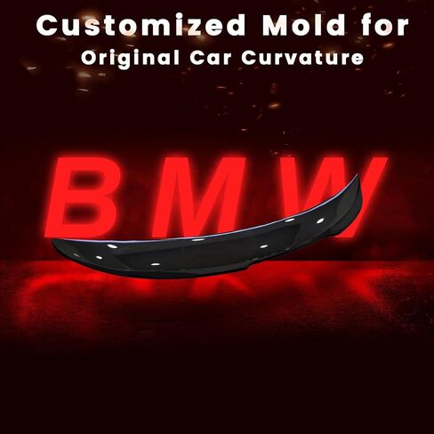 المفسد لـ BMW 3 Series Sedan 2025-2020 بدون حفر جناح المفسد الجذع الخلفي لـ G20 330i 330e Sedan G80 M3 (Black Black) in Kuwait