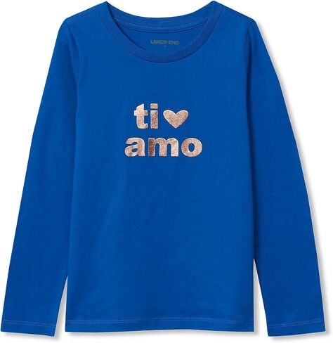 LANDS 'END GIRLS GRIPHIC SHIRT in Saudi Arabia