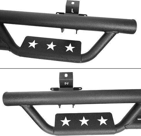 Hooke Road Wrangler JL Running Board Side Step Bars for 2018-2025 Jeep Wrangler JL 4 Doors Only, Drop Down 6.2" Step Rails in Saudi Arabia