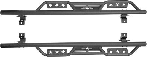 Hooke Road Wrangler JL Running Board Side Step Bars for 2018-2025 Jeep Wrangler JL 4 Doors Only, Drop Down 6.2" Step Rails in Saudi Arabia