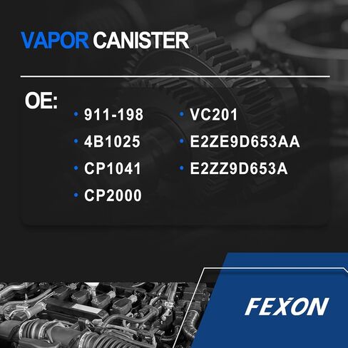 Canister Vapor متوافق مع 1980-1997 Ford E-150 E-250 E-350 Bronco F150 F250 F350 Mustang Explorer Lincoln Town Car Mark VII Mercury Capri Cougar Grand Marquis يستبدل 911-198 in Kuwait