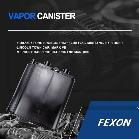 Canister Vapor متوافق مع 1980-1997 Ford E-150 E-250 E-350 Bronco F150 F250 F350 Mustang Explorer Lincoln Town Car Mark VII Mercury Capri Cougar Grand Marquis يستبدل 911-198 in Kuwait