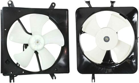 2pcs Radiator and Condenser Cooling Fan Blade A/C for Acura for Integra 1.8L 1994-2001 AC3115101 19015P72003 in Saudi Arabia
