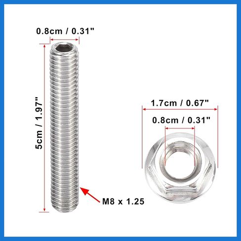 16pcs Stainless Steel Exhaust Manifold Bolt Stud Hardware for Ford 4.6 5.4 Liter V8 2 Manifolds Auto Accessories in Saudi Arabia