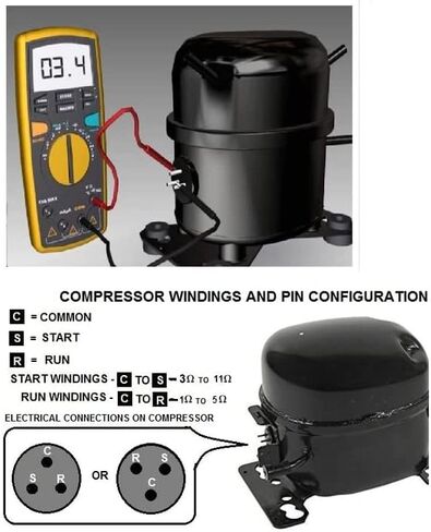 Glob Pro Solutions 513605014 Arbraco TSD2 ضاغط الثلاجة بدء تشغيل ومكثف CK513605014 1/4 متوافق مع الخدمة الثقيلة in Saudi Arabia