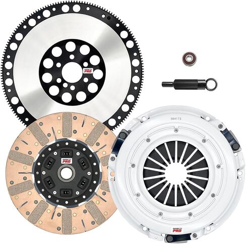 ClutchMaxPRO Performance Stage 3 Clutch Kit with Chromoly Flywheel with Slave Cylinder Compatible with 2010-2015 Chevrolet Camaro SS 6.2L LS3 2014 2015 Camaro Z/28 7.0L LS7 (CP04804DFWS-LSF04173-ST3) in Saudi Arabia