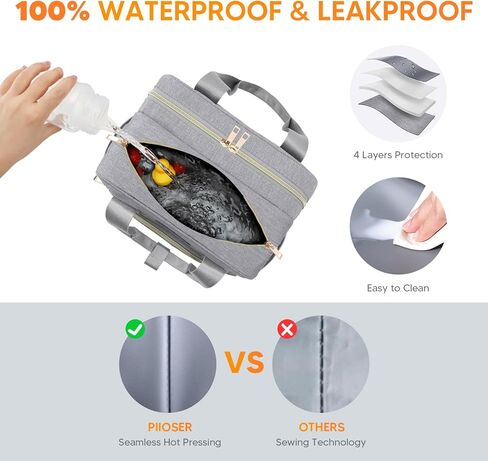 PIIOSER Breastmilk Cooler Bag with Ice Pack, Compatible with Wearable Breast Pumps & Accessories - Portable Pumps Carrying Case for Nursing & Working Moms, Blue in Kuwait