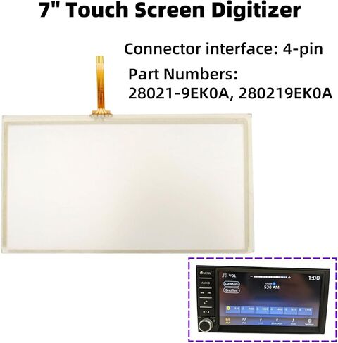 7 "Radio Mavigation Navigation Touch Digitizer استبدال Nissan Versa Sentra 2018-2019 لوحة شاشة التنقل في الأرقام تستبدل 28021-9EK0A 280219EK0A in Saudi Arabia