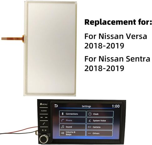 7 "Radio Mavigation Navigation Touch Digitizer استبدال Nissan Versa Sentra 2018-2019 لوحة شاشة التنقل في الأرقام تستبدل 28021-9EK0A 280219EK0A in Saudi Arabia