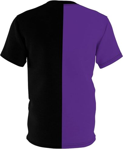 Half Purple and Half Black Adult Shirt in Saudi Arabia