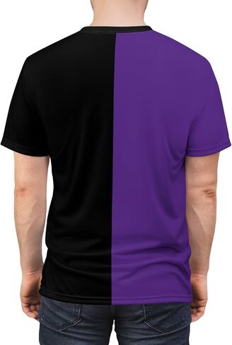 Half Purple and Half Black Adult Shirt in Saudi Arabia
