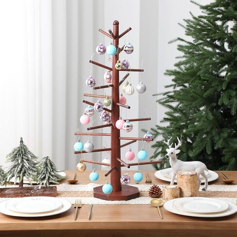شجرة عيد الميلاد الاصطناعية الخشبية الاصطناعية 27.5 '' 'Town Brown Tree Centrepiece Devility غير مكتم in Saudi Arabia
