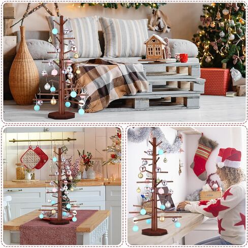 شجرة عيد الميلاد الاصطناعية الخشبية الاصطناعية 27.5 '' 'Town Brown Tree Centrepiece Devility غير مكتم in Saudi Arabia