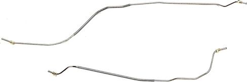 Rear Axle Brake Lines - Fits 68 Firebird - Stainless - The Stop Shop in Saudi Arabia
