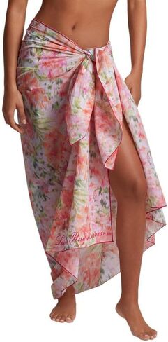 Lauren Ralph Lauren Women's Floral Pareo Cotton Cover-Up (Pink Multi, One Size) in Saudi Arabia