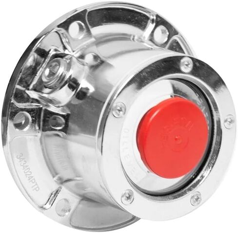 CHR3434024 Chrome 6 Hole Hub Cap مع قابس ملء جانبي in Kuwait
