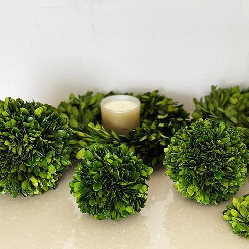 Decorative Boxwood Balls for Bowls and Decorative Balls for Centerpiece Bowl Fillers Vase Fillers Home, Kitchen, Living Room Decor (8 inch) in Saudi Arabia
