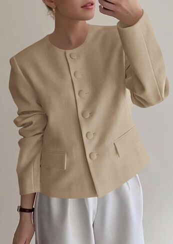 PRETTYGARDEN Women Blazers Business Casual Outfits 2025 Fall Fashion Long Sleeve Professional Office Work Suit Jacket Clothes in Saudi Arabia