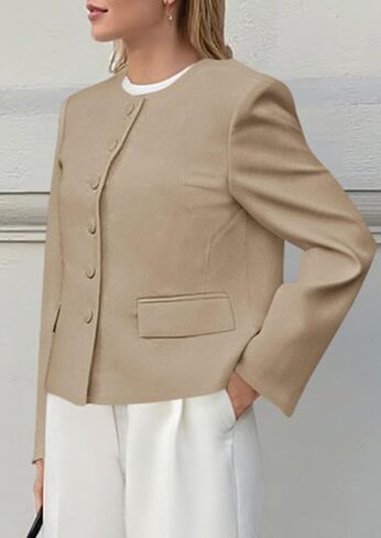 PRETTYGARDEN Women Blazers Business Casual Outfits 2025 Fall Fashion Long Sleeve Professional Office Work Suit Jacket Clothes in Saudi Arabia