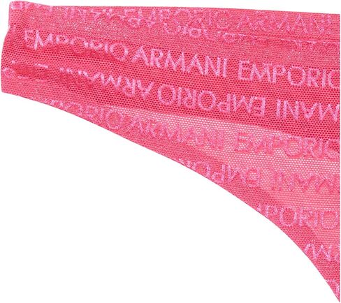 Emporio Armani Women's All Over Logo Mesh 2-Pack Thong in Saudi Arabia