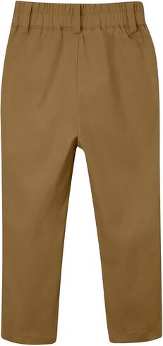 Cargo Pants Boys Childrens Sports Stretch Elastic Waist School Kids Twill Joggers Comfy Cargo Trousers in Saudi Arabia