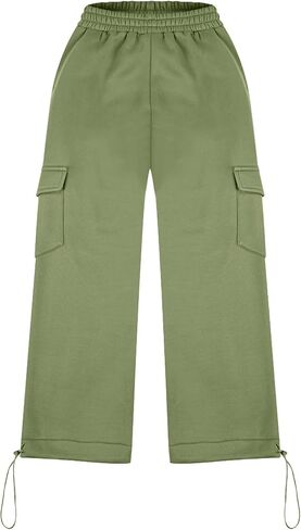 Boys Cargo Sweatpants Casual Sports Trendy Drawstring Jogger Pants Sweatpants Lightweight Pants for 3-13 Years in Saudi Arabia