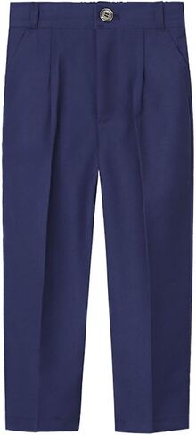Boys Dress Pants for Kids Flat Front School Uniform Slacks Pants with Adjustable Waist Casual Trousers in Saudi Arabia