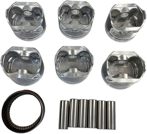 Partsflow Piston and Piston Ring Kit for 1997-2006 Jeep Wrangler for 1996-2004 Jeep Grand Cherokee for 1996-2001 Jeep Cherokee 4.0L P3241 ، p3071 ، H802CP ، 3241HC in Saudi Arabia