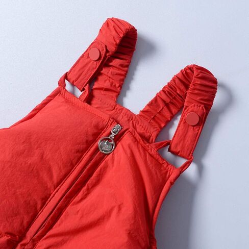 Kids Puffer Jumpsuit, Warm Winter Overalls for Boys Girls, Thick Insulated Zipper Front One-Piece Snowsuit in Saudi Arabia