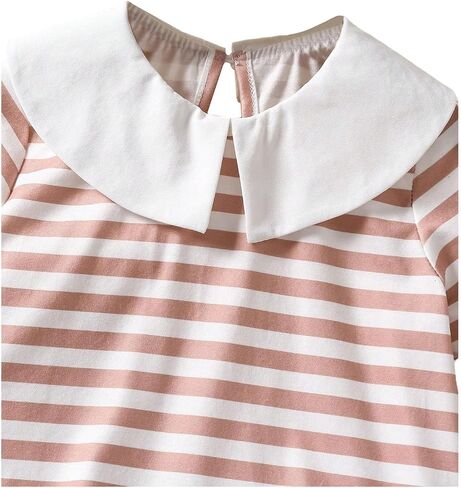 Soly Hux Toddler Girl's Summer Summer Outfits لطيف مخطط مخطط قصير الأكمام. in Kuwait