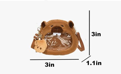 حقيبة Capybara أنيقة ووظيفية مثالية للاستخدام اليومي للتصميم المدمج المثالي لتخزين بطاقات العملات المعدنية in Kuwait