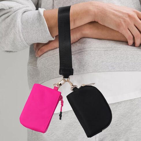 Zip mini حول محفظة معصم للنساء ، محفظة صغيرة مقاومة للماء ، وسلسلة مفاتيح Coin Coin المحمولة بالمعصم المزدوج القابلة للفصل in Kuwait