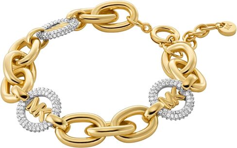 Michael Kors Women's Pavé Logo Chain Bracelet (Model: MKJ8547931) in Saudi Arabia